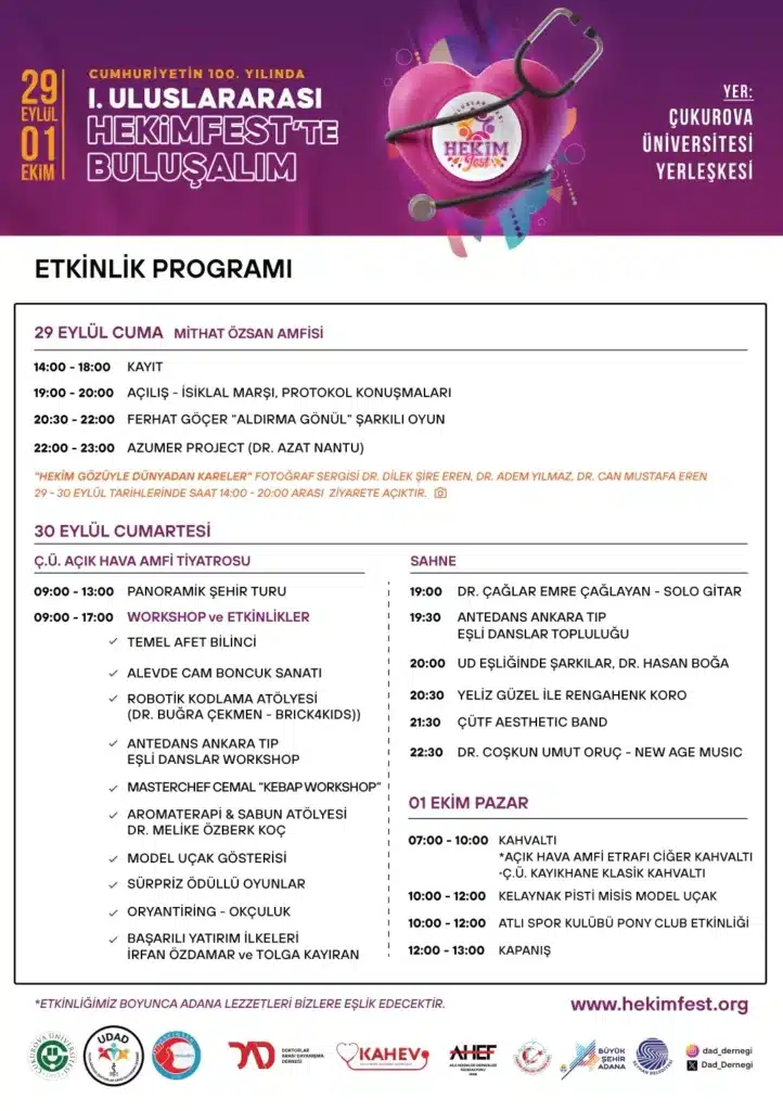 UDAD HekimFest Etkinlik Programı