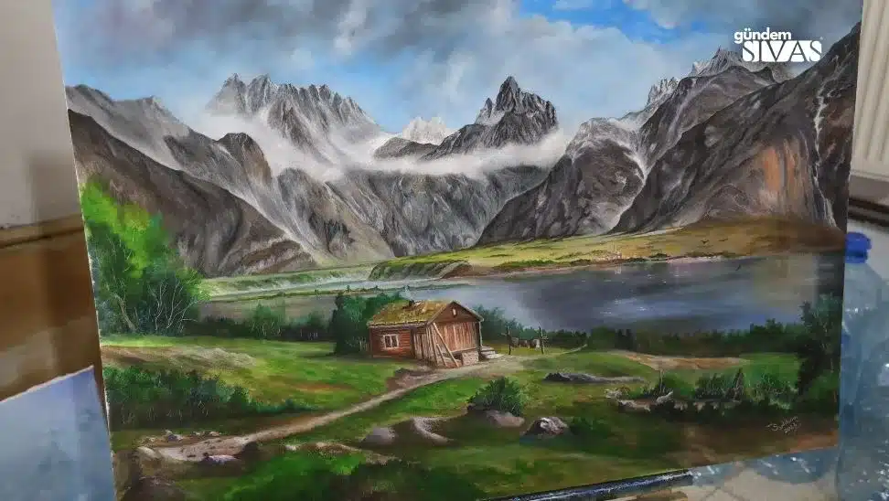 Emekliliğini Resim Yeteneği ile Taçlandırdı Emekliligini Resim Yetenegi ile Taclandirdi 3 jpg | Gündem Sivas™ Haber