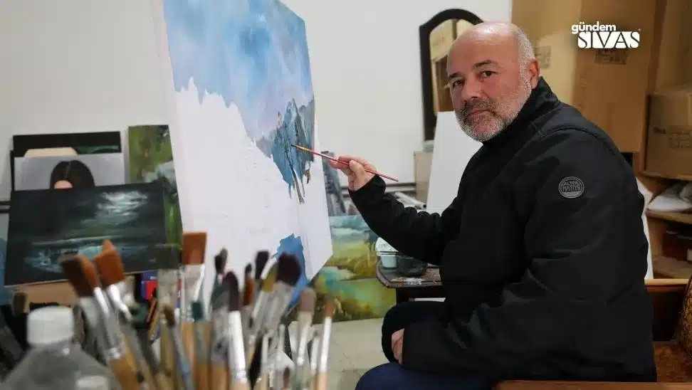 Emekliliğini Resim Yeteneği ile Taçlandırdı Emekliligini Resim Yetenegi ile Taclandirdi 4 jpg | Gündem Sivas™ Haber