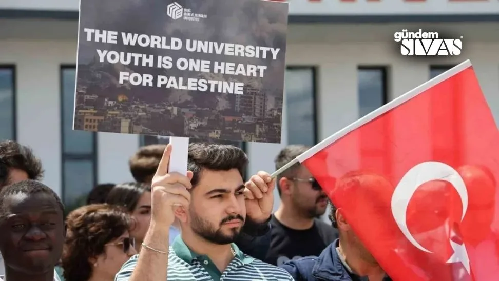 Ogrenciler ve Akademisyenler Israili Protesto Etti 2 jpg | Gündem Sivas™ Haber